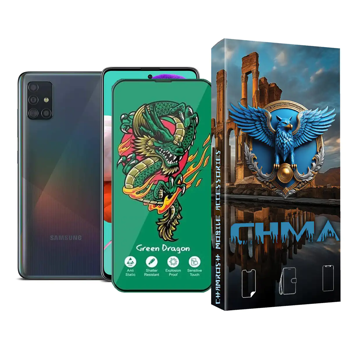 گلس و محافظ صفحه نمایش گوشی موبایل سامسونگ A51 Samsung A51 اژدها سبز Horo green گلس و محافظ صفحه نمایش گوشی موبایل سامسونگ A51 Samsung A51 اژدها سبز Horo green