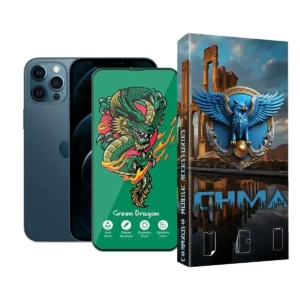 گلس و محافظ صفحه نمایش گوشی موبایل آیفون 12 پرو مکس iphone 12 pro max اژدها سبز Horo green