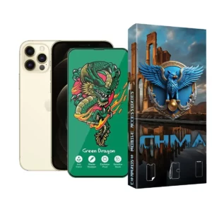 گلس و محافظ صفحه نمایش گوشی موبایل آیفون 12 پرو iphone 14 pro اژدها سبز Horo green