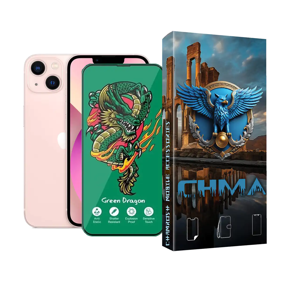 گلس و محافظ صفحه نمایش گوشی موبایل آیفون 13 iphone 13 اژدها سبز Horo green گلس و محافظ صفحه نمایش گوشی موبایل آیفون 13 iphone 13 اژدها سبز Horo green