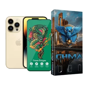 گلس و محافظ صفحه نمایش گوشی موبایل آیفون 14 پرو iphone 14 pro اژدها سبز Horo green