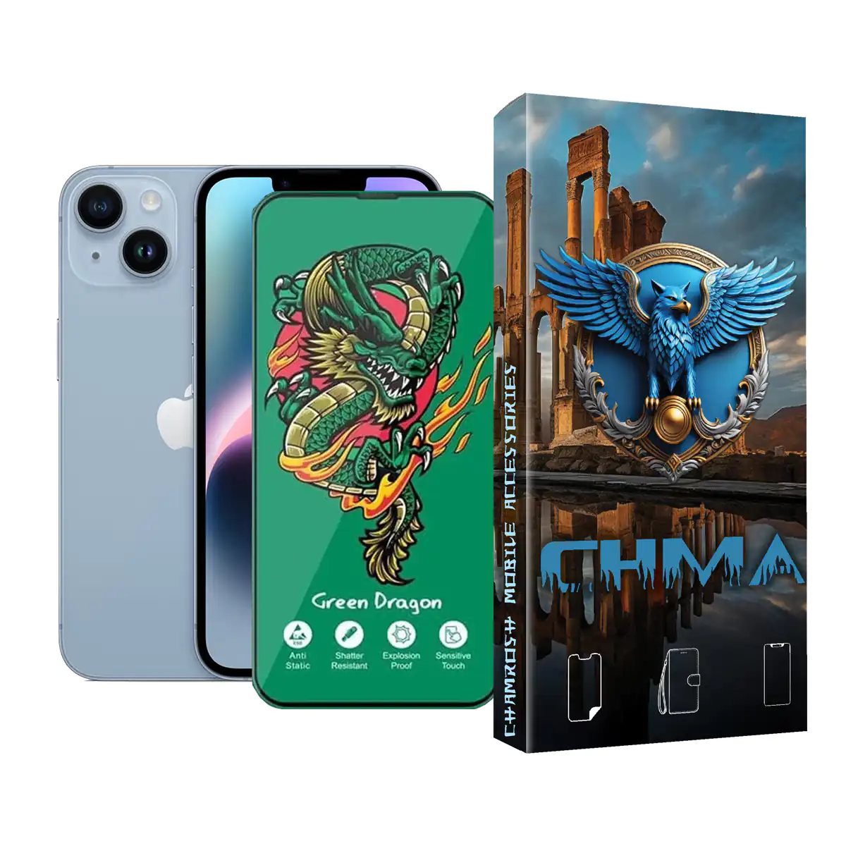 گلس و محافظ صفحه نمایش گوشی موبایل آیفون 14 پلاس iphone 14 plus اژدها سبز Horo green گلس و محافظ صفحه نمایش گوشی موبایل آیفون 14 پلاس iphone 14 plus اژدها سبز Horo green