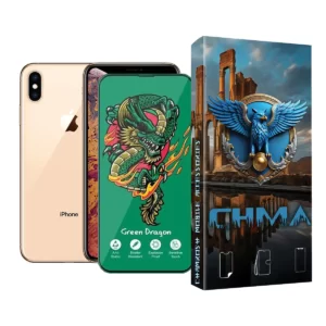 گلس و محافظ صفحه نمایش گوشی موبایل آیفون XS iphone XS اژدها سبز Horo green