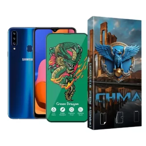 گلس و محافظ صفحه نمایش گوشی موبایل سامسونگ A20s Samsung A20s اژدها سبز Horo green