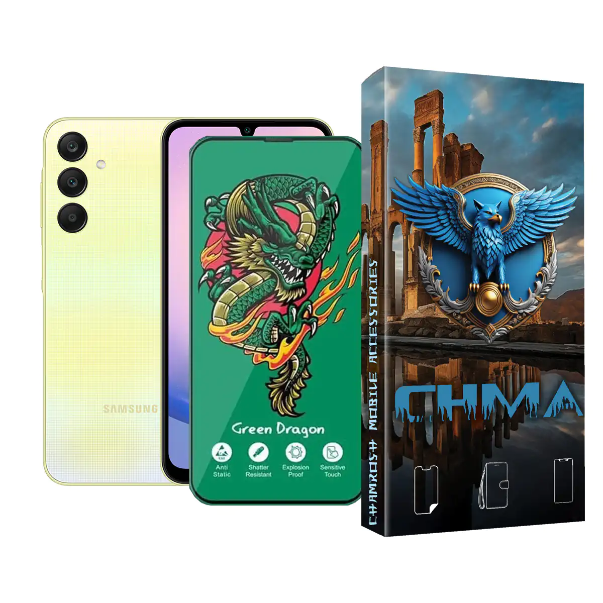 گلس و محافظ صفحه نمایش گوشی موبایل سامسونگ A25 Samsung A25 اژدها سبز Horo green گلس و محافظ صفحه نمایش گوشی موبایل سامسونگ A25 Samsung A25 اژدها سبز Horo green