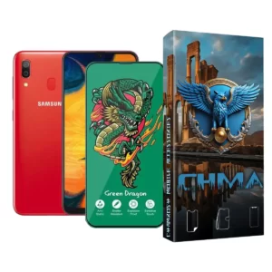 گلس و محافظ صفحه نمایش گوشی موبایل سامسونگ A30 Samsung A30 اژدها سبز Horo green