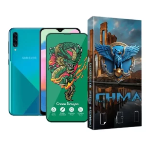 گلس و محافظ صفحه نمایش گوشی موبایل سامسونگ A30s Samsung A30s اژدها سبز Horo green