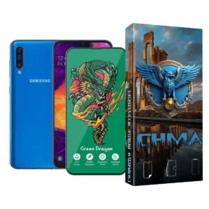 گلس و محافظ صفحه نمایش گوشی موبایل سامسونگ A50 Samsung A50 اژدها سبز Horo green