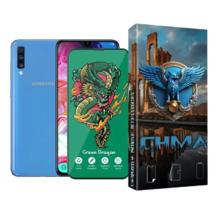 گلس و محافظ صفحه نمایش گوشی موبایل سامسونگ A70 Samsung A70 اژدها سبز Horo green