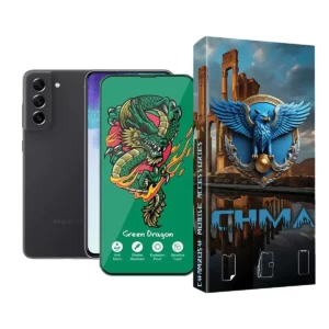 گلس و محافظ صفحه نمایش گوشی موبایل سامسونگ S21fe Samsung S21fe اژدها سبز Horo green